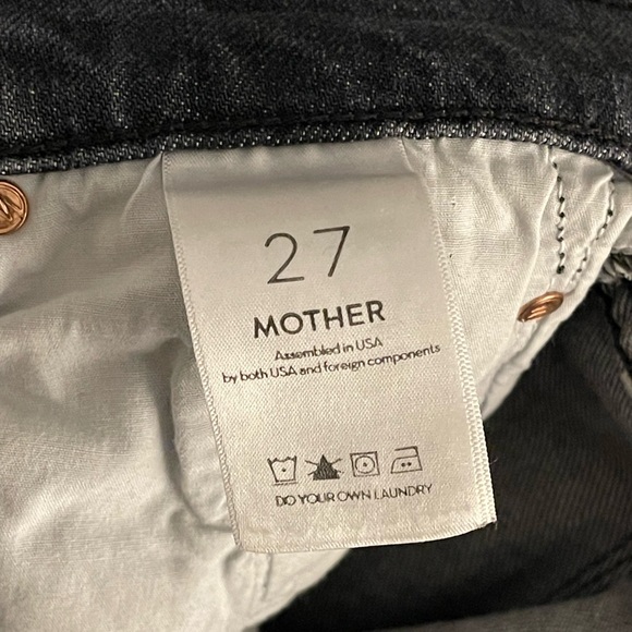 mother denim the insider crop step chew, pedal to the metal destroyed, Size 27 - Picture 6 of 16
